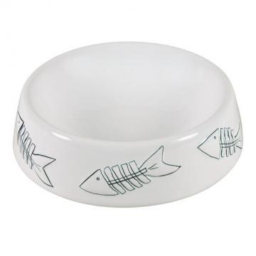 Изображение 1 - Trixie Fish Bone миска керамическая с рисунком