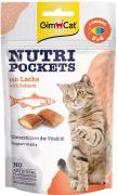 GimCat Nutri Pockets лакомства с Омега 3 и 6 и лососем