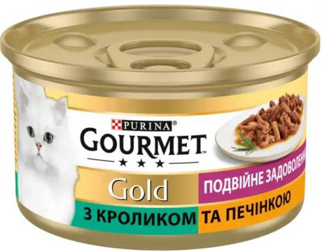 Изображение 1 - Gourmet Gold Кусочки в подливке с кроликом и печенкой