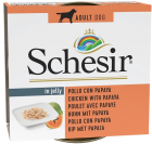 Schesir курица с папайей для собак, банка