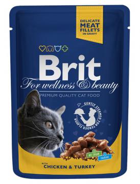 Изображение 2 - Brit Premium Pouch Курица и индейка для взрослых кошек