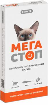 Изображение 1 - Природа Provet Мега Стоп Капли для котов до 4 кг